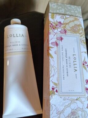 Lollia Believe Cabbage,Rose & Citrus Shea Butter Hand Cream 4 Oz